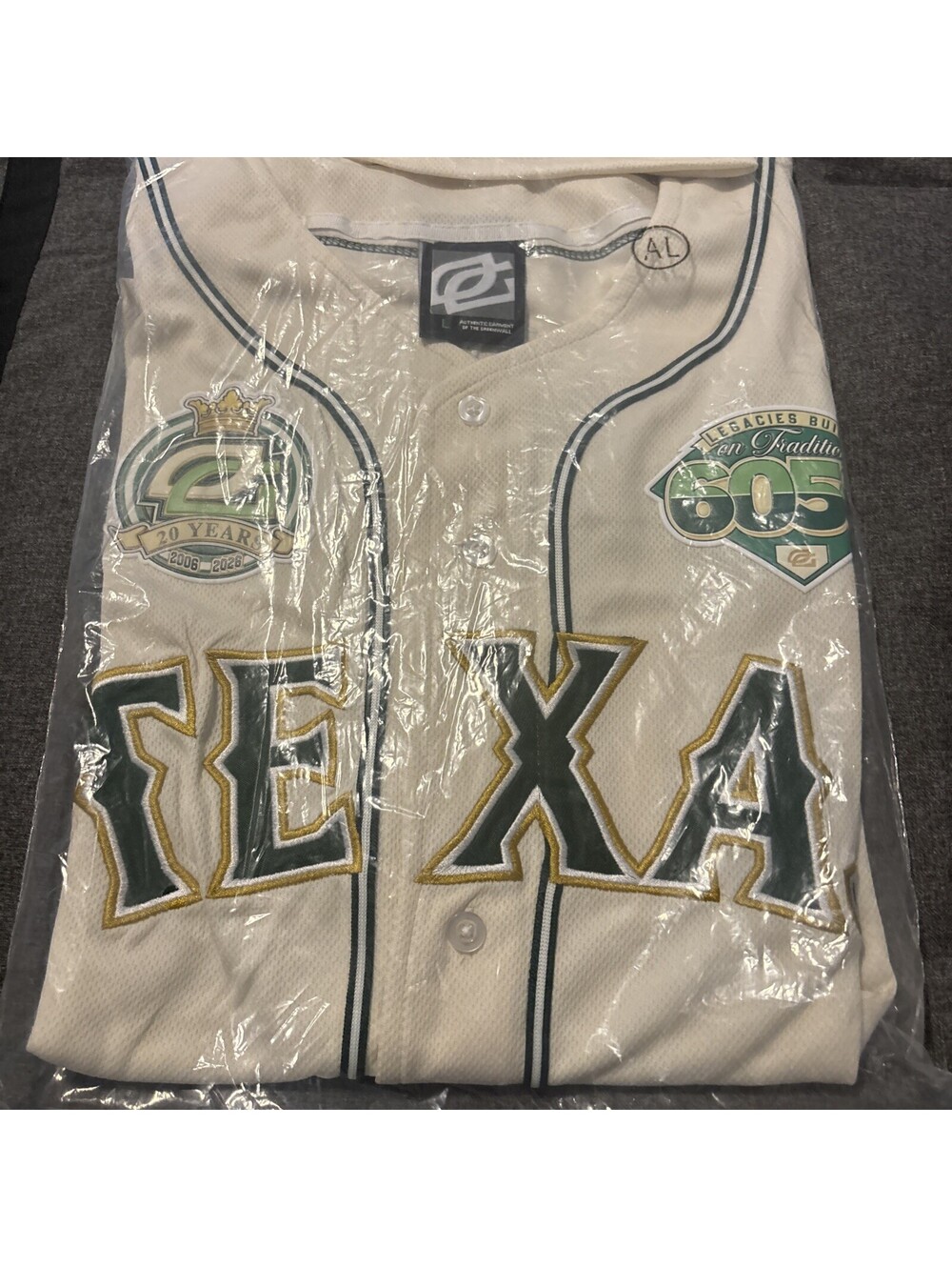 2026 Texas Rangers OpTic Gaming Theme Night Jersey Size Large 20th Anniv 9/5/26
